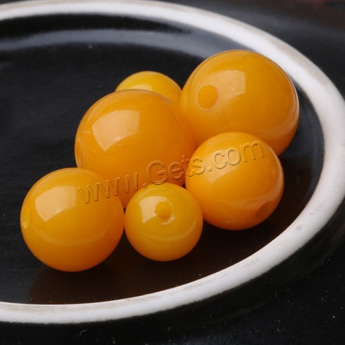Beeswax Beads, Round, natural, different size for choice, Sold By PC