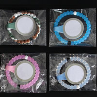 Силиконовые браслеты ювелирных изделий, Силикон, различной длины для выбора, Много цветов для выбора, 8mm, продается Strand