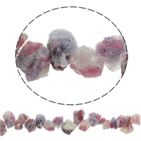 Natürlicher Quarz Perle, hochrot, 10-20mm, Bohrung:ca. 1mm, Länge:ca. 16.9 ZollInch, ca. 49PCs/Strang, verkauft von Strang
