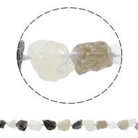 Natürlicher Quarz Perle, gemischt, 16-27mm, Bohrung:ca. 1mm, Länge:ca. 16.5 ZollInch, ca. 16PCs/Strang, verkauft von Strang