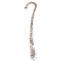 Zinc Alloy Bookmark, antique silver color plated, with loop, nickel, lead & cadmium free Approx 1.5mm 