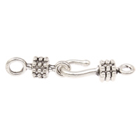 Zinc Alloy Hook and Eye Clasp, plated Approx 2mm, Approx 