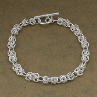 Sterling Silver Chain Bracelet, 925 Sterling Silver 5mm .5 Inch 