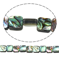 Abalone Shell Beads, Square, natural Approx 0.5mm Approx 15.5 Inch, Approx 