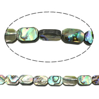 Abalone Shell Beads, Rectangle, natural 3-4mm Approx 1mm Approx 15.3 Inch, Approx 