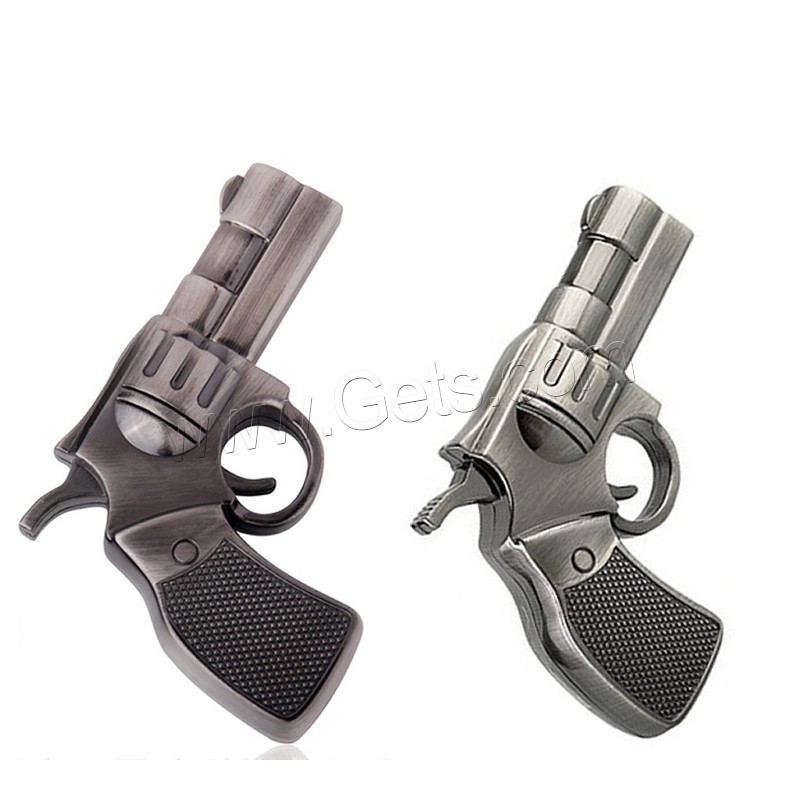 Stainless Steel, Gun, plated, different memory for choice, mixed colors, Sold By Bag