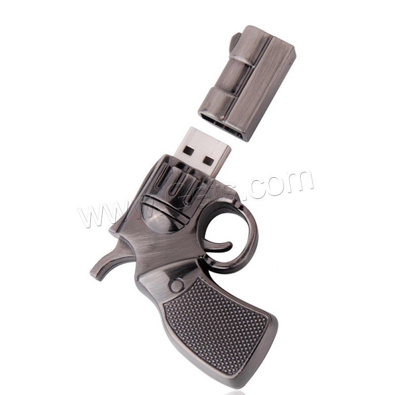 Stainless Steel, Gun, plated, different memory for choice, mixed colors, Sold By Bag