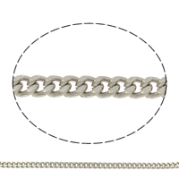 Iron Curb Chain, plated lead & cadmium free 