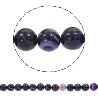Natural Lace Agate Beads, Round, synthetic purple Approx 1mm Approx 15 Inch 
