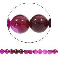 Natural Lace Agate Beads, Round, synthetic fuchsia Approx 1mm Approx 14.5 Inch 