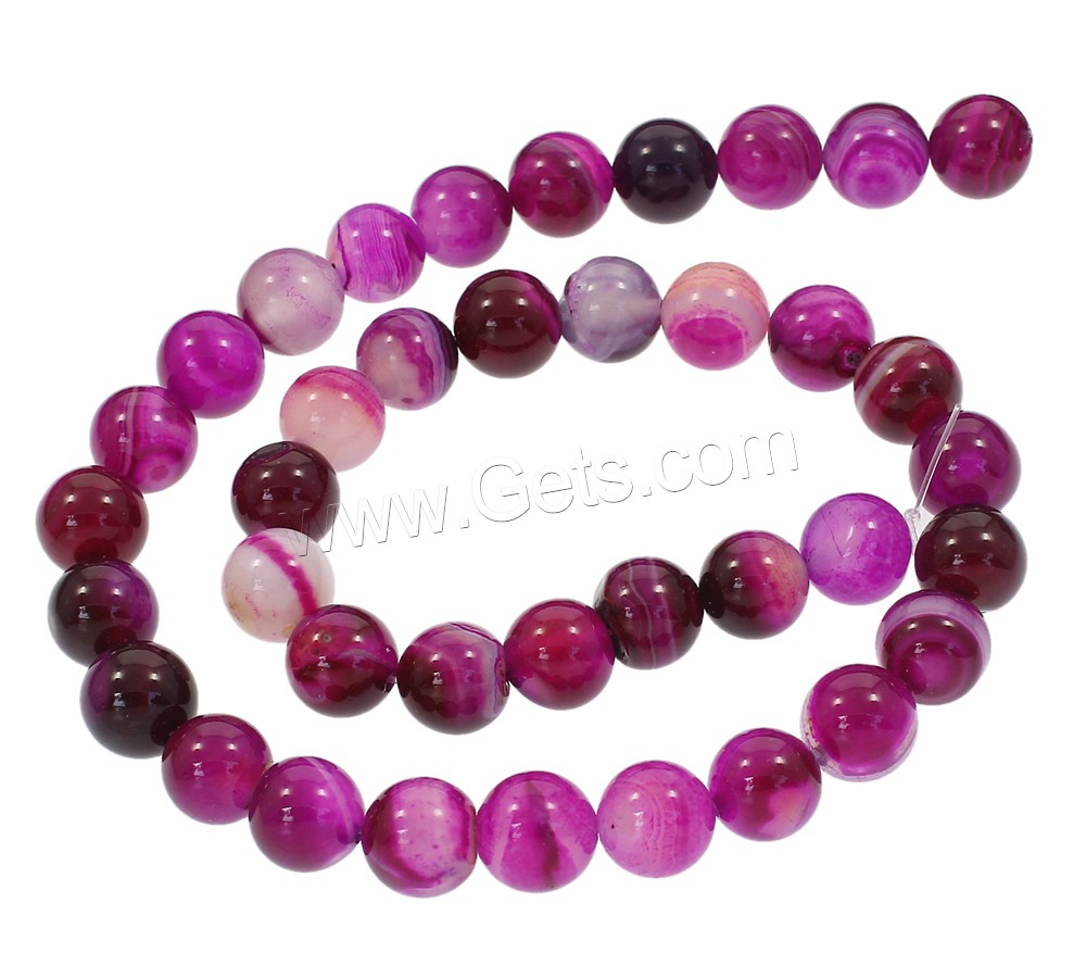 Natural Lace Agate Beads, Round, synthetic, different size for choice, fuchsia, Hole:Approx 1mm, Length:Approx 14.5 Inch, Sold By Strand