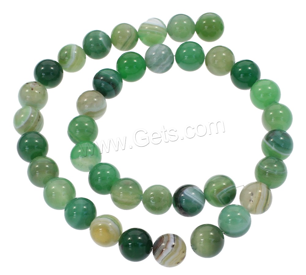 Natural Lace Agate Beads, Round, synthetic, different size for choice, green, Hole:Approx 1mm, Length:Approx 15 Inch, Sold By Strand