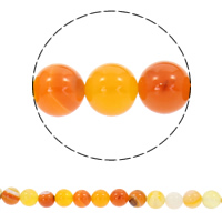 Natural Lace Agate Beads, Round, synthetic orange Approx 1mm Approx 15 Inch 