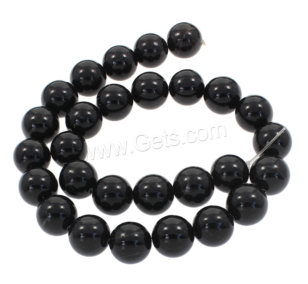 Natural Lace Agate Beads, Round, synthetic, different size for choice, black, Hole:Approx 1mm, Length:Approx 15 Inch, Sold By Strand