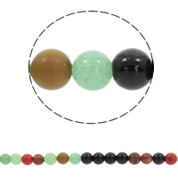 Edelstein Perle, rund, synthetisch, verschiedene Größen vorhanden, Bohrung:ca. 1mm, Länge:ca. 15 ZollInch, verkauft von Strang
