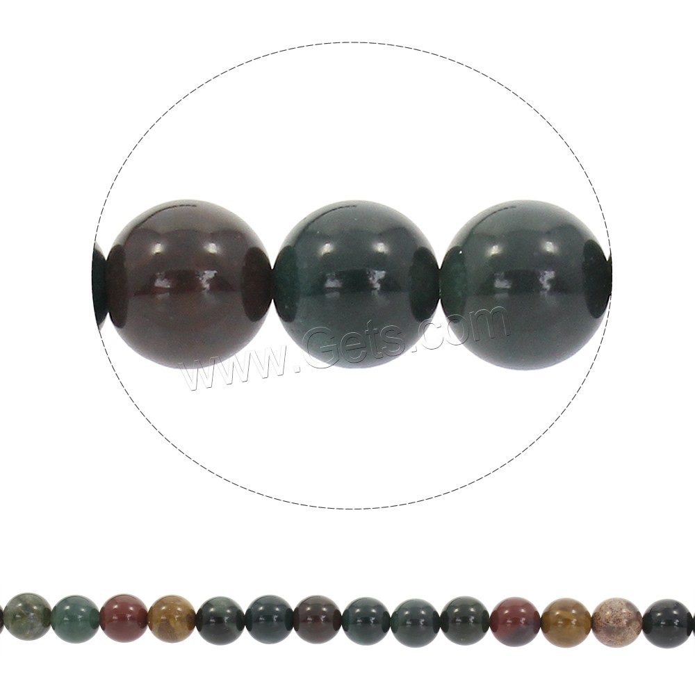 Perle agate indienne naturelle , Rond, synthétique, normes différentes pour le choix, Trou:Environ 1mm, Longueur:Environ 15 pouce, Vendu par brin