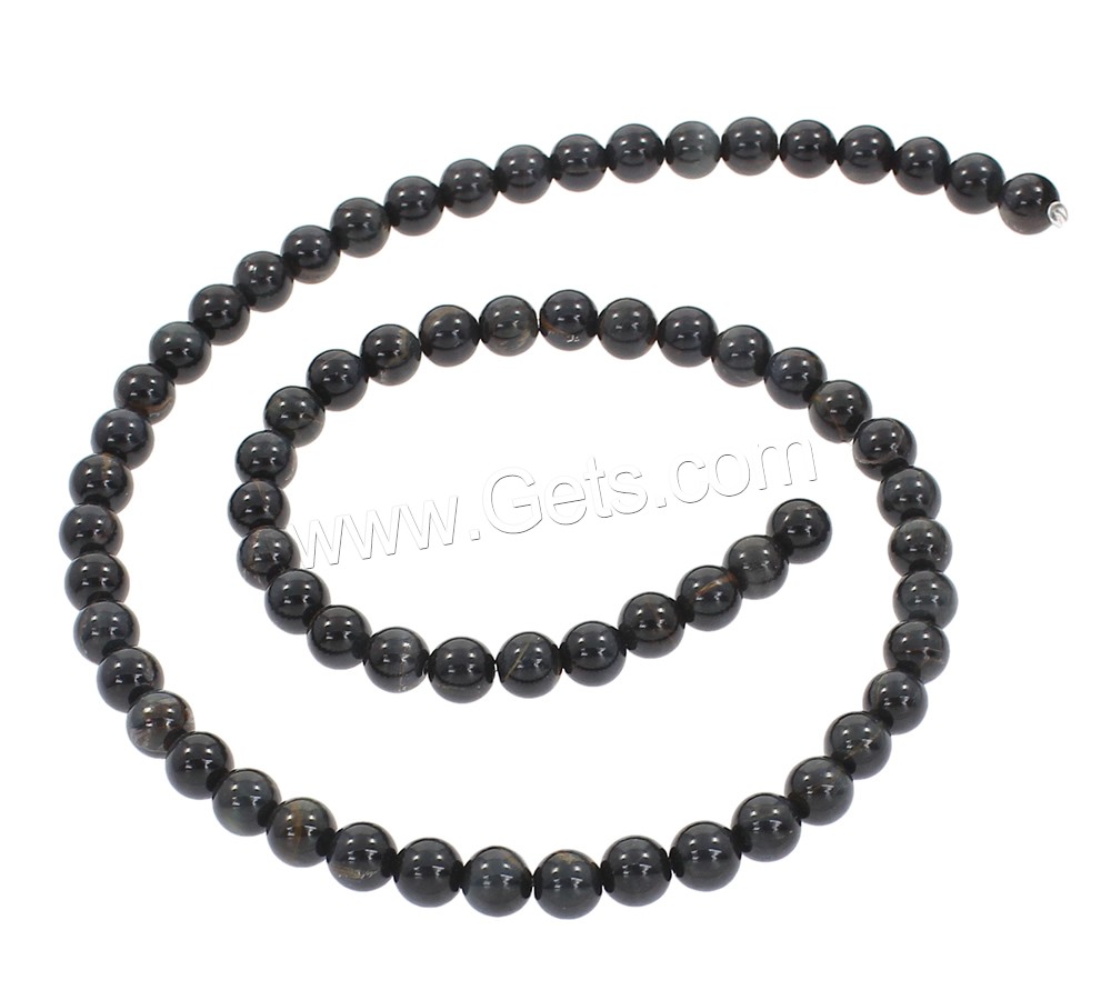 Tiger Eye Beads, Round, synthetic, different size for choice, blue, Hole:Approx 1mm, Length:Approx 15.5 Inch, Sold By Strand