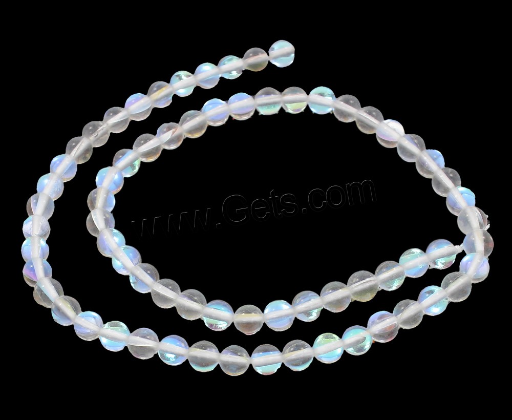 Labradorite Beads, Round, synthetic, different size for choice, Hole:Approx 1mm, Length:Approx 15 Inch, Sold By Strand
