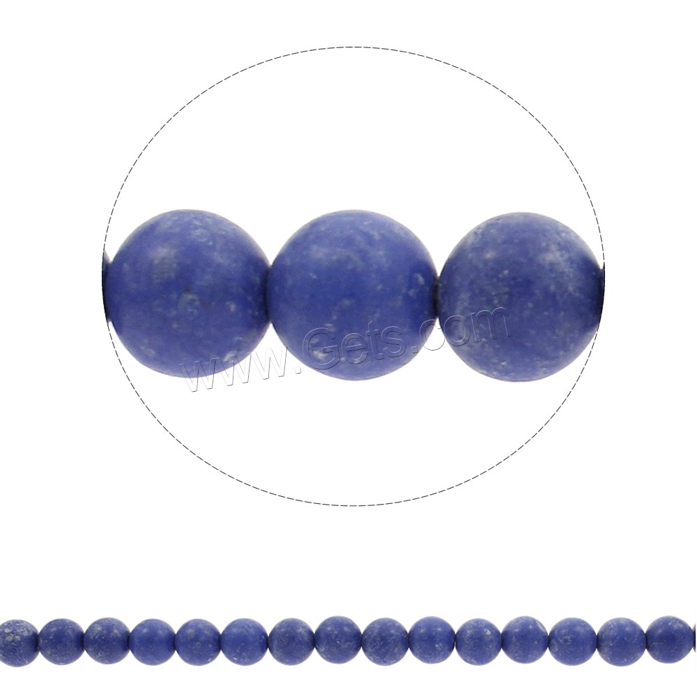 Synthetic Lapis Lazuli Bead, Round, different size for choice, Hole:Approx 1mm, Length:Approx 15.5 Inch, Sold By Strand