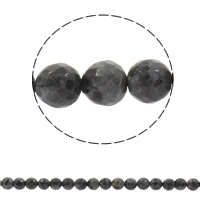 Labradorit Perlen, rund, synthetisch, verschiedene Größen vorhanden & facettierte, schwarz, Bohrung:ca. 1mm, Länge:ca. 14.5 ZollInch, verkauft von Strang