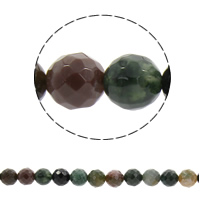 Natural Indian Agate Beads, Round, synthetic & faceted Approx 1mm Approx 14.5 Inch 