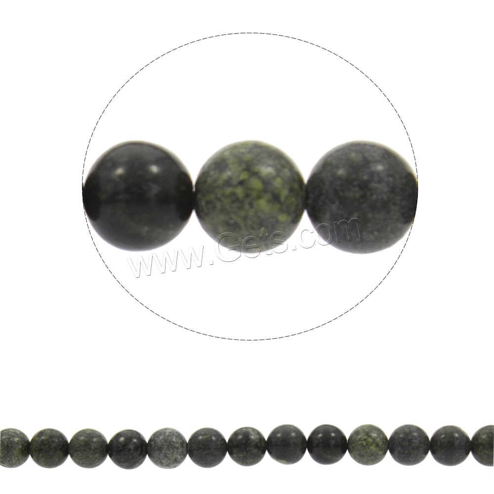 Russian Serpentine Beads, Round, synthetic, different size for choice, Hole:Approx 1mm, Length:Approx 15 Inch, Sold By Strand