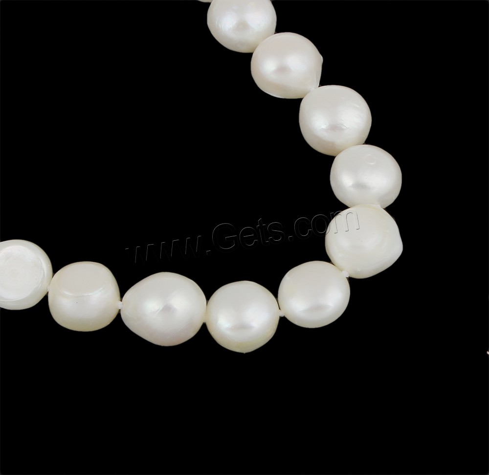 Natural Freshwater Pearl Long Necklace, Baroque, different length for choice, white, 10-11mm, Sold By Strand
