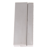Zinc Alloy Magnetic Clasp, Rectangle, plated, brushed nickel, lead & cadmium free Approx 