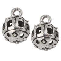 Zinc Alloy Hollow Pendants, Round, plated lead & cadmium free Approx 1mm 
