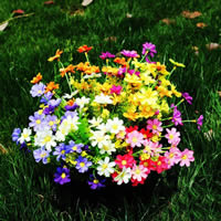Decoración de Flores Artificiales, Seda hilada, con Plástico, más colores para la opción, 30cm, Vendido por UD[