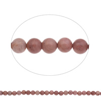 Rhodonit Perlen, rund, natürlich, 10mm, Bohrung:ca. 1mm, Länge:ca. 15 ZollInch, ca. 39PCs/Strang, verkauft von Strang