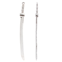 Zinc Alloy Tool Pendants, Sword, antique silver color plated, nickel, lead & cadmium free Approx 3mm 