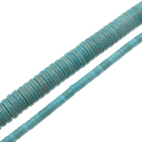 Synthetic Turquoise Beads, Heishi blue Approx 1.5mm Approx 15 Inch 