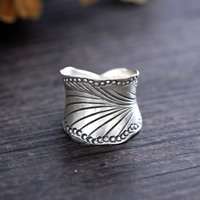 Thailand Sterling Silver Open Finger Ring, adjustable, 25mm, US Ring 