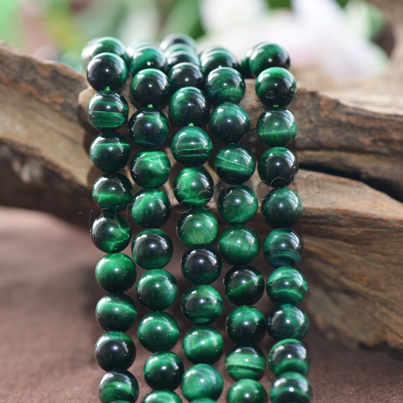 Tiger Eye Beads, Round, natural, different size for choice, green, Hole:Approx 1mm, Length:Approx 15.5 Inch, Sold By Strand