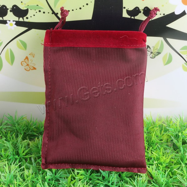 Velvet Jewelry Pouches Bags, Velveteen, different size for choice, mixed colors, Sold By PC