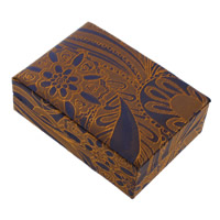 Caja de Satén para Colgantes, satinado, con Esponja & Cartón, Rectángular, 70x100x38mm, Vendido por UD
