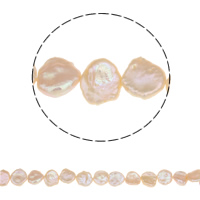 Keshi Cultured Freshwater Pearl Beads, natural, pink, 12-14mm Approx 0.8mm Approx 15.5 Inch 