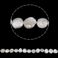 Keshi Cultured Freshwater Pearl Beads, natural, white, 12-14mm Approx 0.8mm Approx 15.5 Inch 