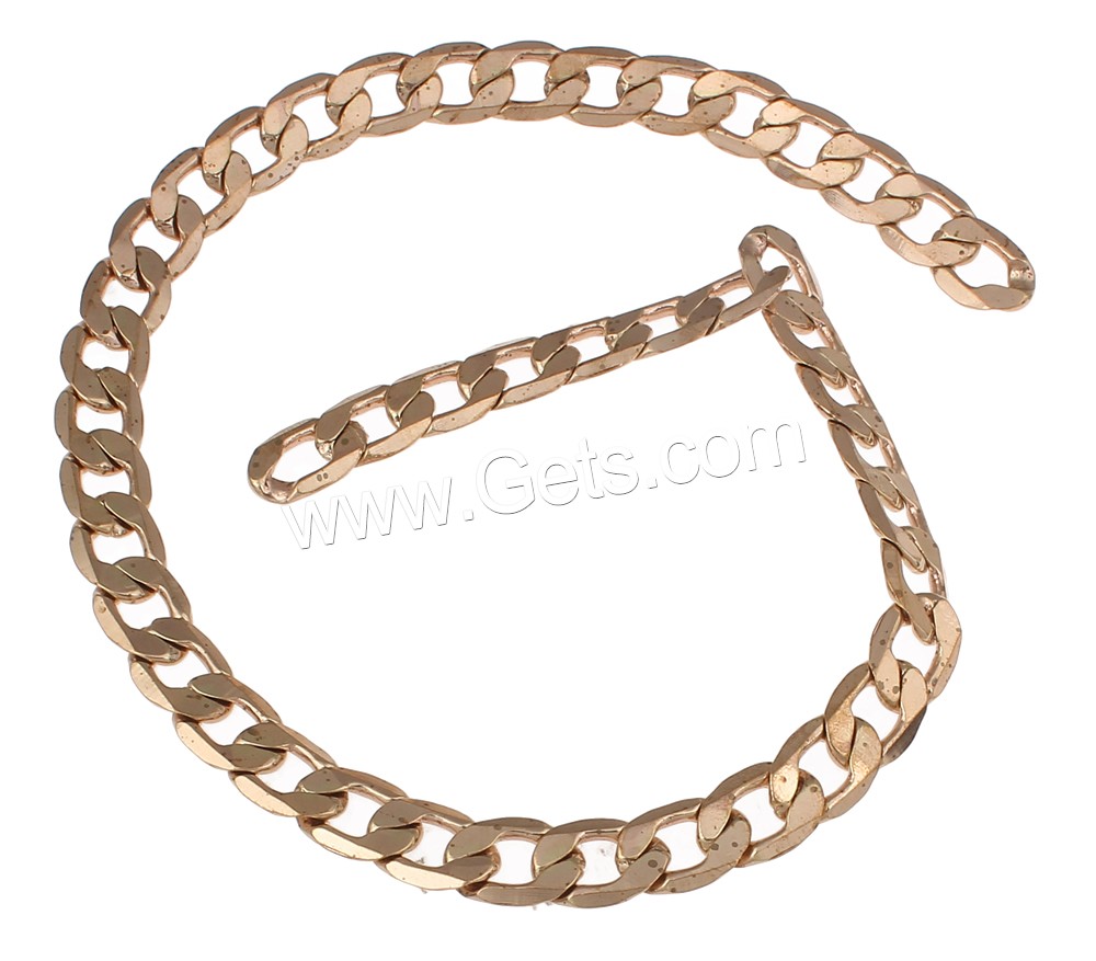 Brass Curb Chain, plated, different size for choice, more colors for choice, nickel, lead & cadmium free, Sold By m