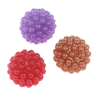 Perles en plastique ABS, Rond, détachable & normes différentes pour le choix, plus de couleurs à choisir Environ 2mm, Vendu par sac