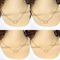 Zinc Alloy Iron Chain Necklace, with iron chain, plated, oval chain nickel, lead & cadmium free, 15mm Approx 18 Inch 