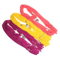 Pendant Scarf, Polyester and Cotton, with Mixed Material, plated, mixed - 1500-1700mm 