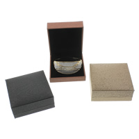 Cajas de Cuero para Pulseras, Cartón, con Esponja & Cuero de PU, Rectángular, más colores para la opción, 88x91x40mm, Vendido por UD