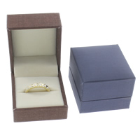 Картоновая коробочка для кольца, картон, с Бархат, Прямоугольная форма, различные материалы для выбора продается PC