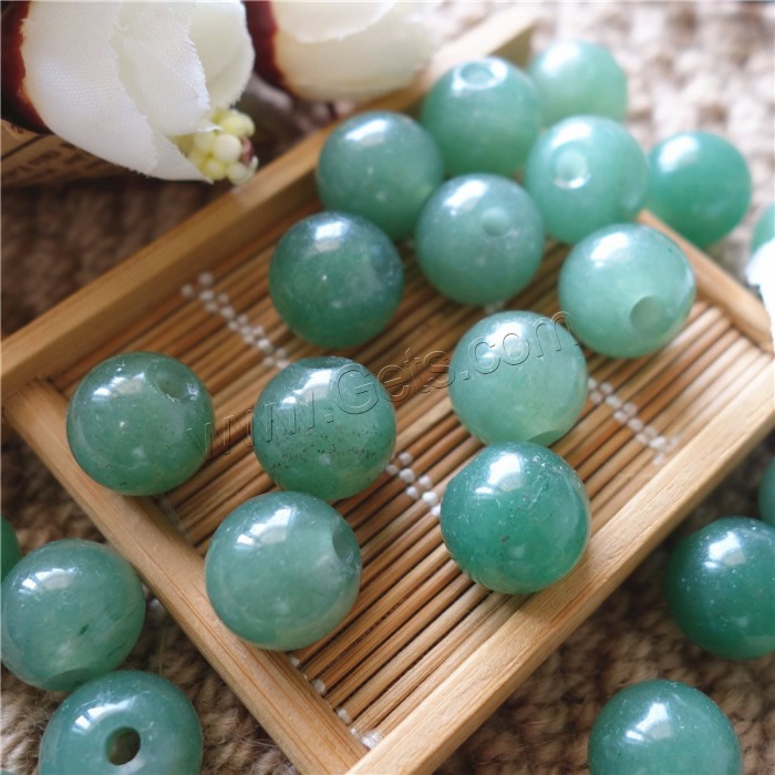 Green Aventurine Bead, Round, natural, different size for choice, Hole:Approx 3mm, Sold By PC