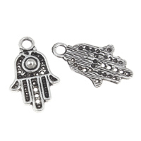 Zinc Alloy Hamsa Pendants, antique silver color plated, Islamic jewelry, lead & cadmium free Approx 2mm, Approx 
