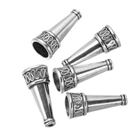 Zinc Alloy Cone Beads, antique silver color plated Approx 2mm 