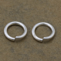 Sterling Silber offen Sprung Ring, 925 Sterling Silber, Kreisring, plattiert, keine, 8x1mm, verkauft von PC