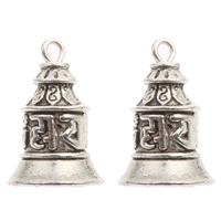 Zinc Alloy Bell Charm, plated lead & cadmium free Approx 2mm 